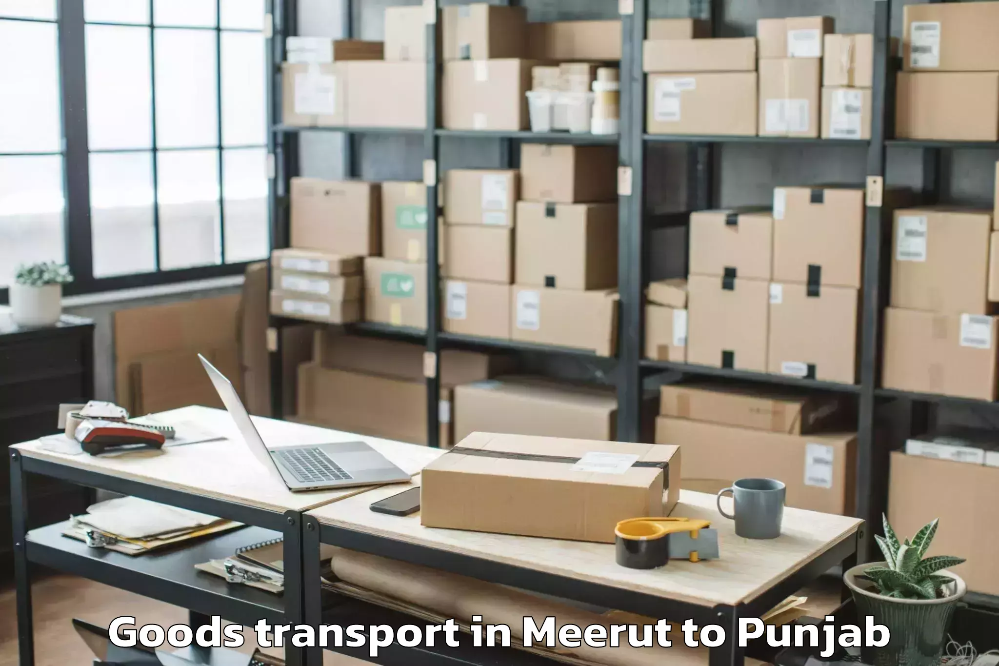 Reliable Meerut to Darak Goods Transport